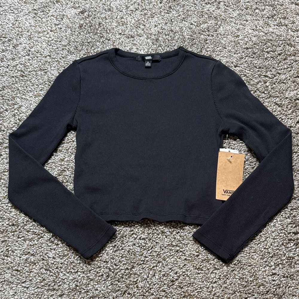 Vans Kids Black Long Sleeve Top